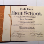 1932 diploma from Simla School