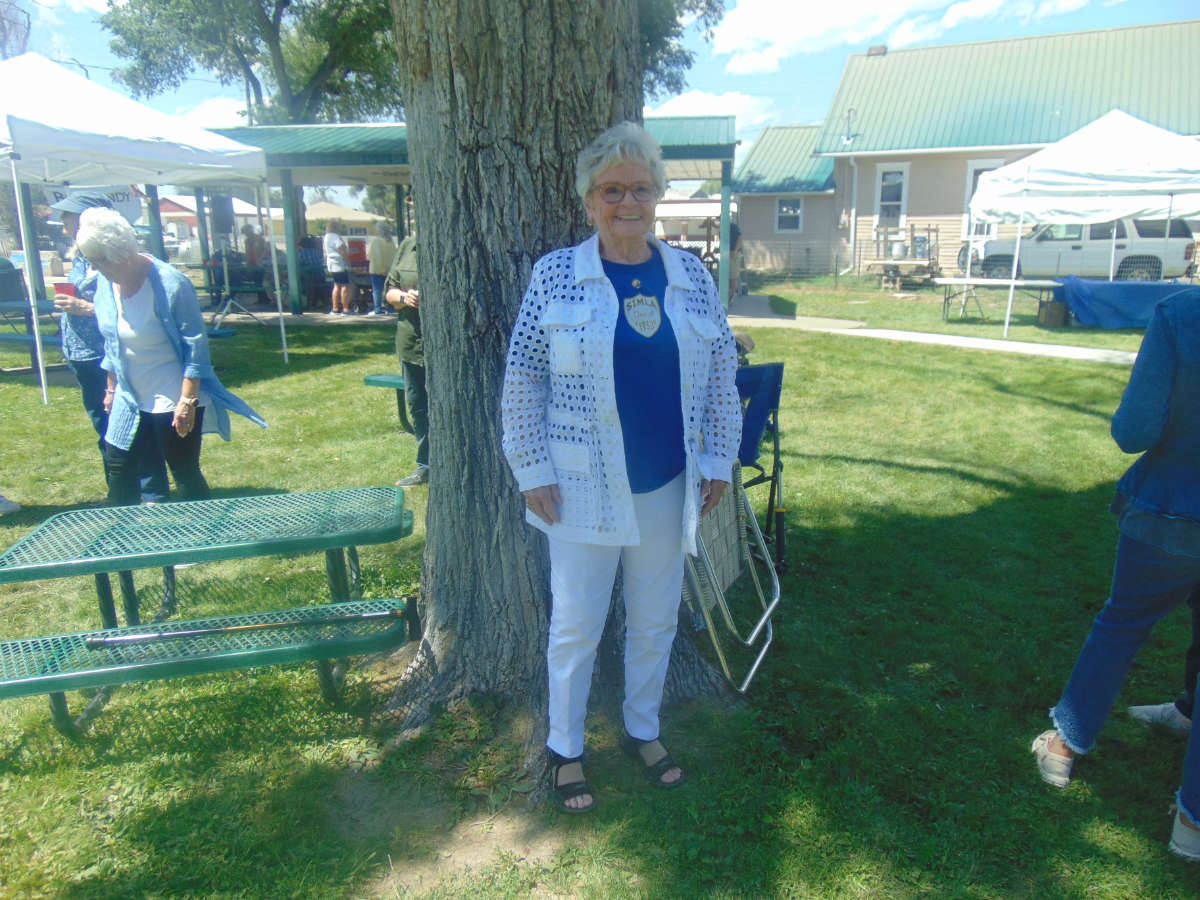 Joan poses for picture at our annual picnic in July 2024